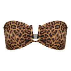 Бикини-топ с анималистичным принтом Prague