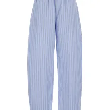 Брюки в полоску на эластичной резинке