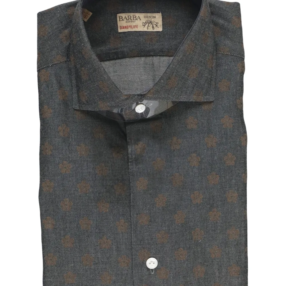 Рубашка с цветочным принтом