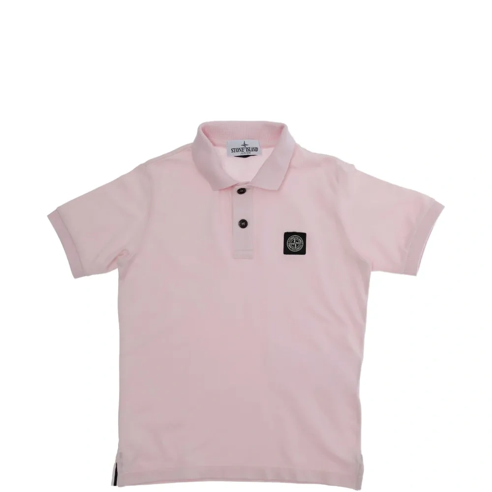 Поло с пуговицами и нашивкой-логотипом