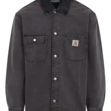 Куртка с вельветовым воротником и карманами