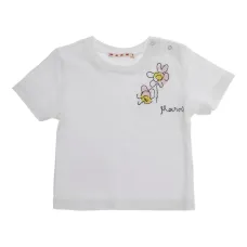 Футболка с вышитыми цветами