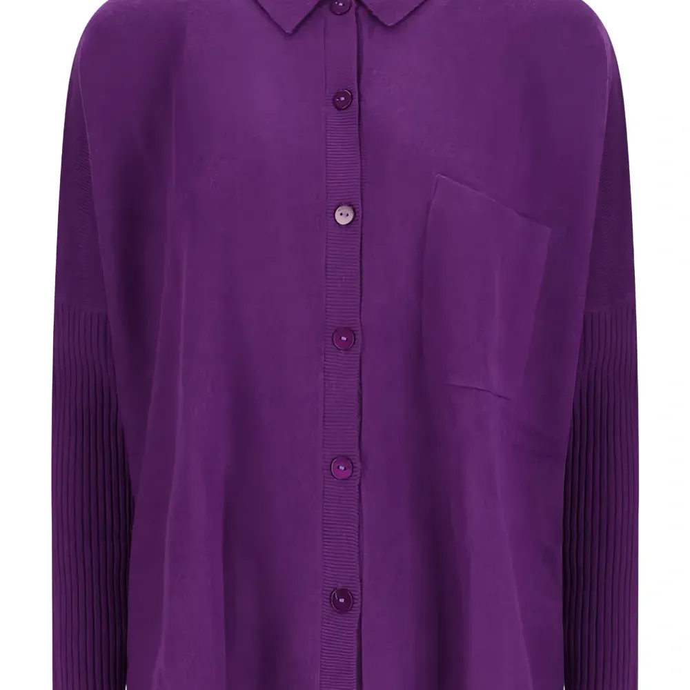 Джемпер Andrea с карманом в рубчик