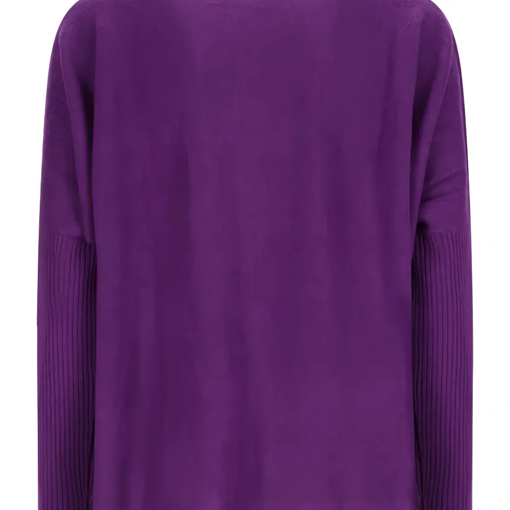 Джемпер Andrea с карманом в рубчик