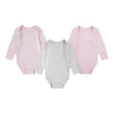 Комплект детской одежды с логотипом и полосками Комплект детской одежды с логотипом и полосками