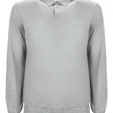 Шерстяная рубашка-поло