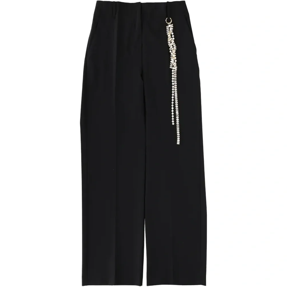 Брюки с бисерной цепочкой