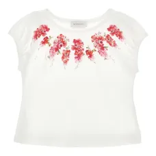 Футболка с цветочным принтом