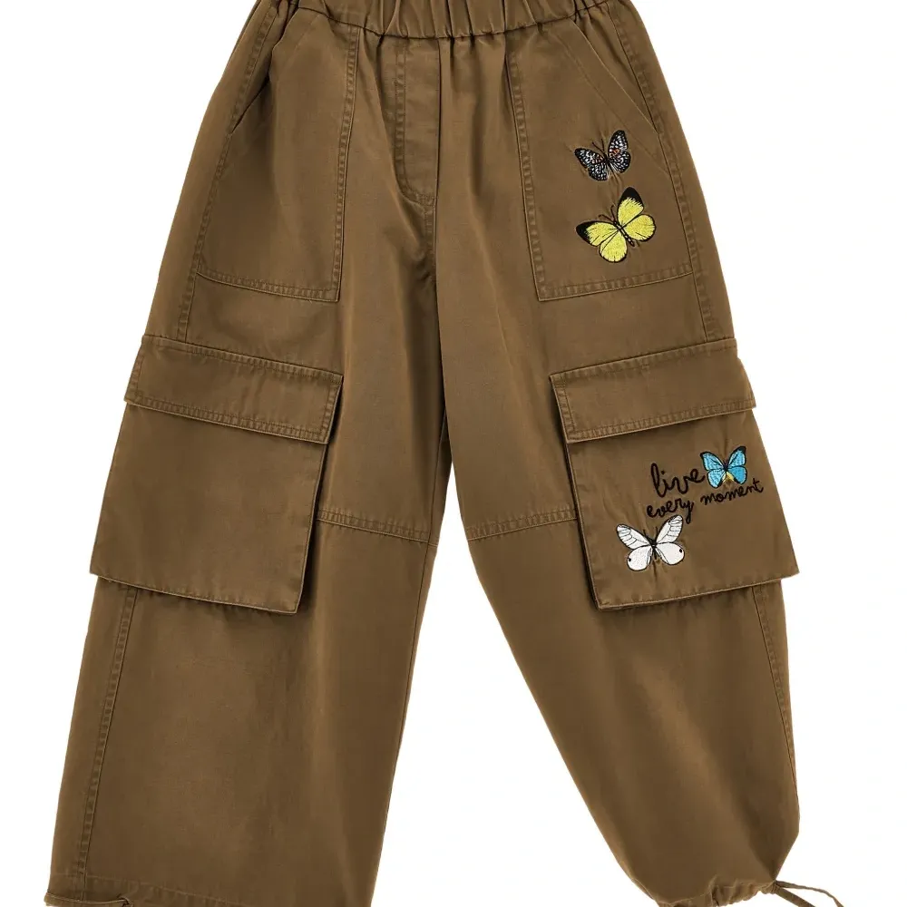 Брюки карго с узором