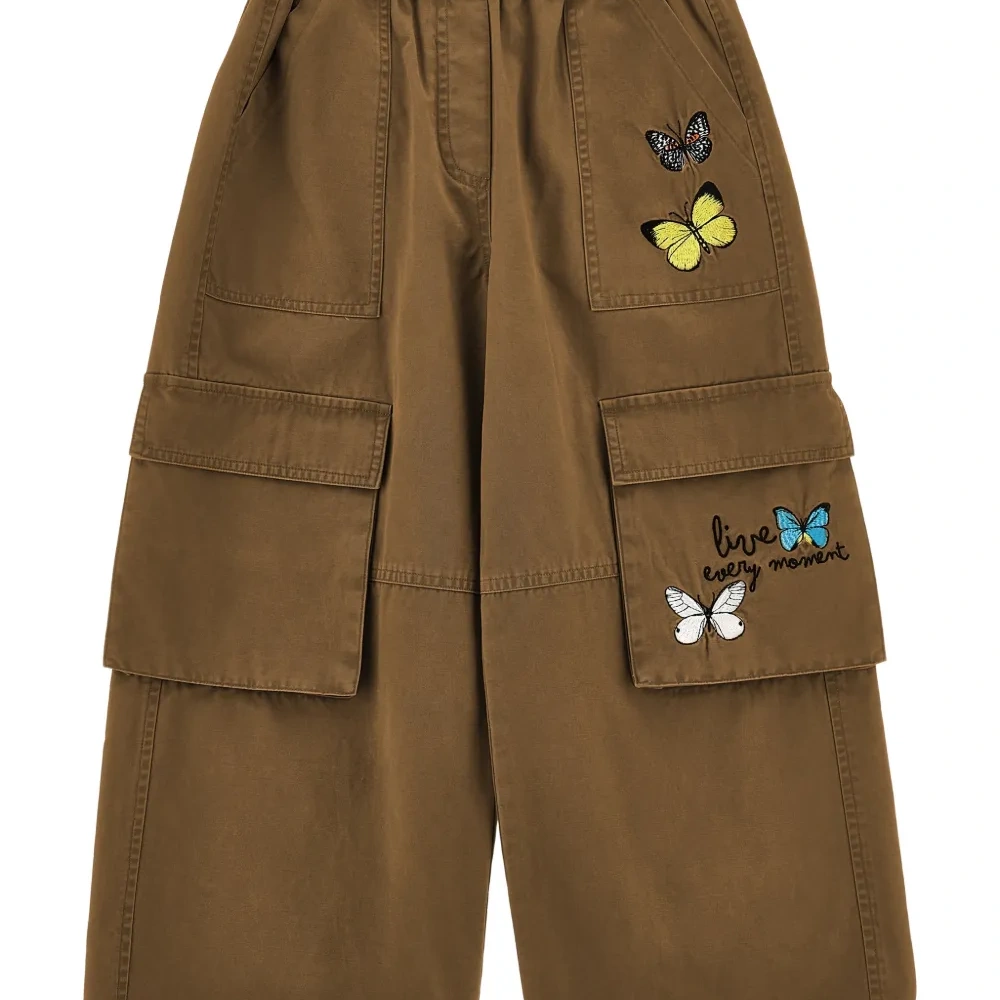 Брюки карго с узором