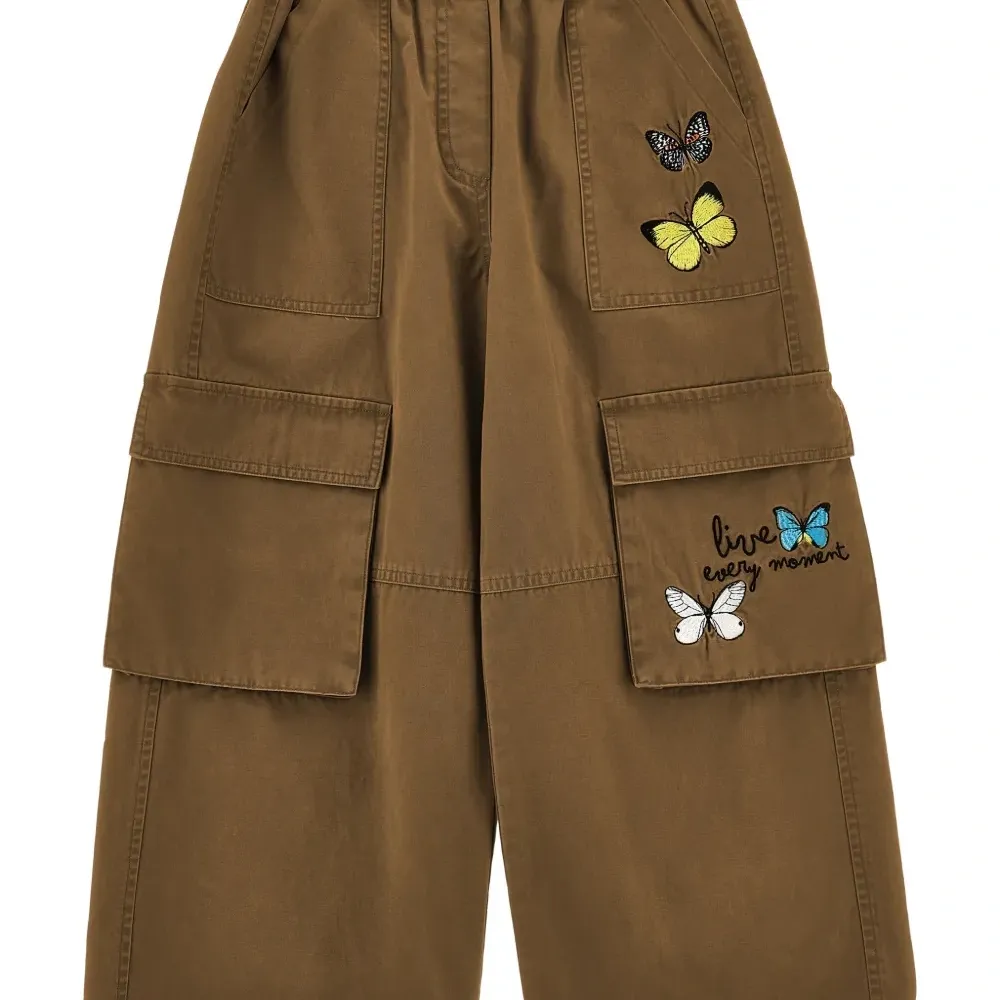 Брюки карго с узором