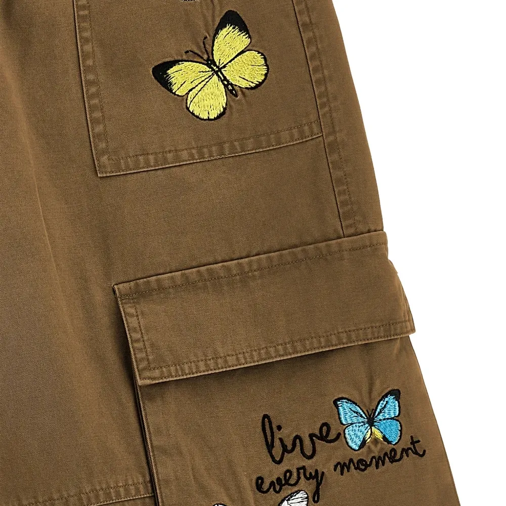 Брюки карго с узором