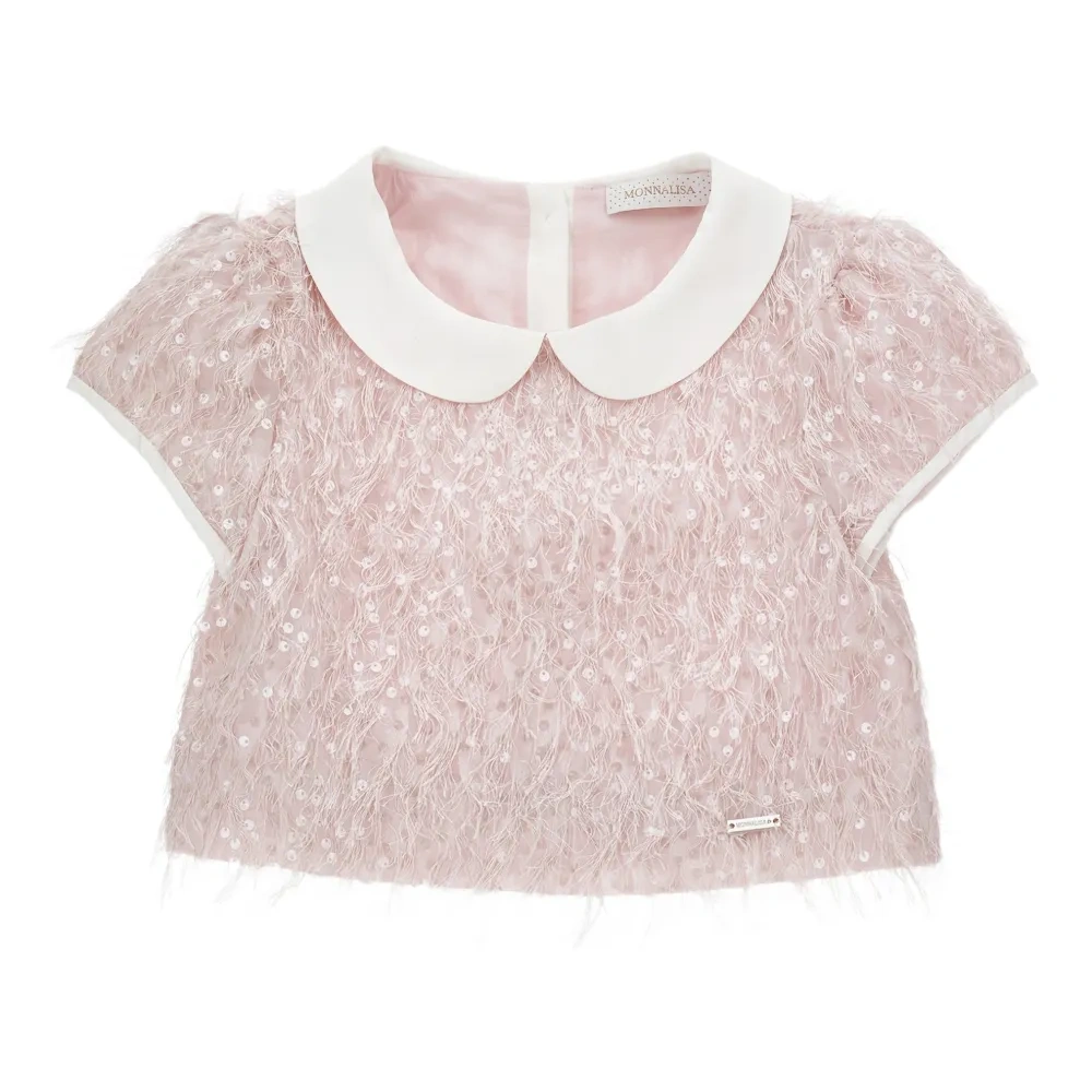 Топ с воротником