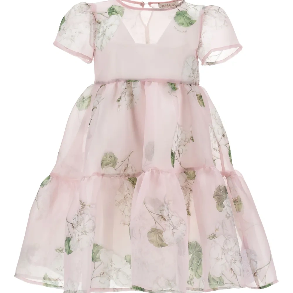 Ярусное платье с цветочным принтом