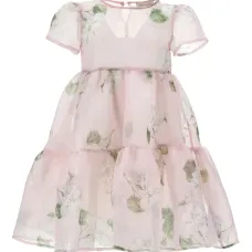 Ярусное платье с цветочным принтом