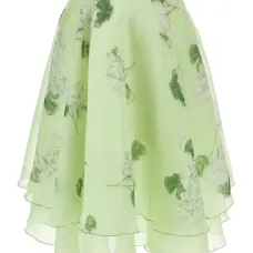 Юбка с оборками и цветочным принтом Юбка с оборками и цветочным принтом