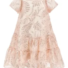 Платье с пайетками и оборками