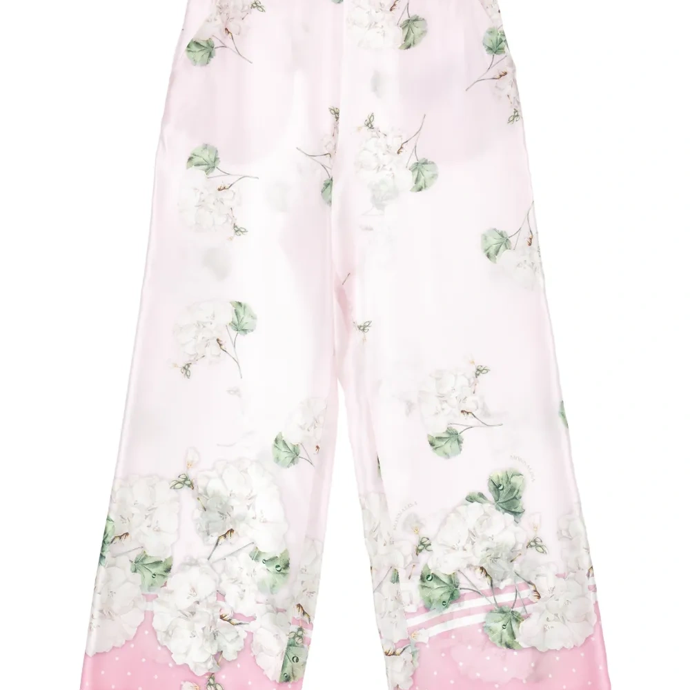 Брюки с цветочным принтом