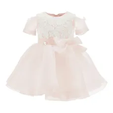 Кружевное платье с бантом