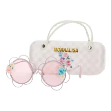 Солнцезащитные очки с цветочным декором