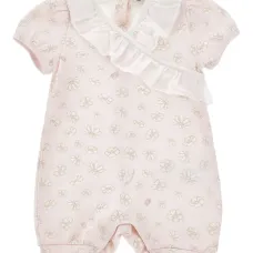 Ромпер с оборками и цветочным принтом