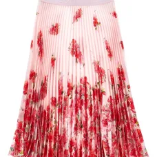 Плиссированная юбка с цветочным принтом Плиссированная юбка с цветочным принтом