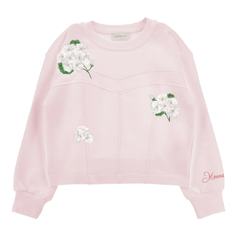 Толстовка с цветочной вышивкой