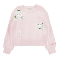 Толстовка с цветочной вышивкой