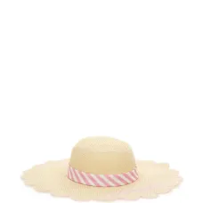 Шляпа в полоску с фестонами Шляпа в полоску с фестонами