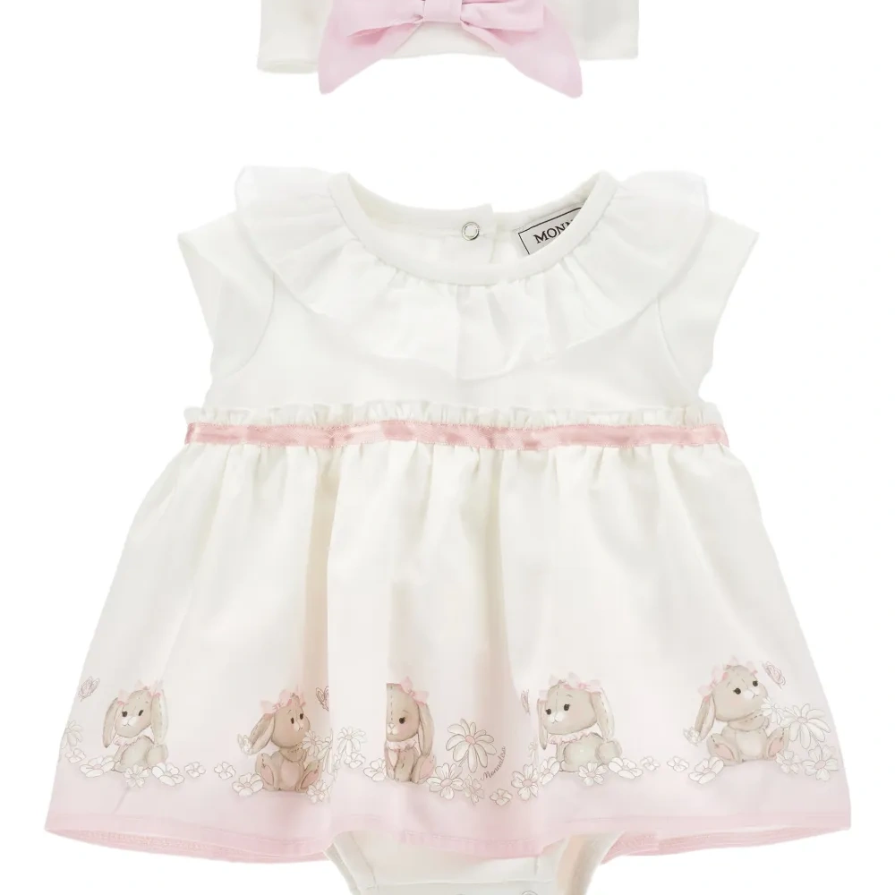 Комплект с рюшами и мотивом зайчика