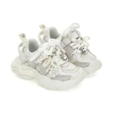 Кроссовки с искусственным жемчугом