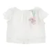 Топ с оборками и цветочной аппликацией