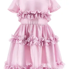 Платье с оборками