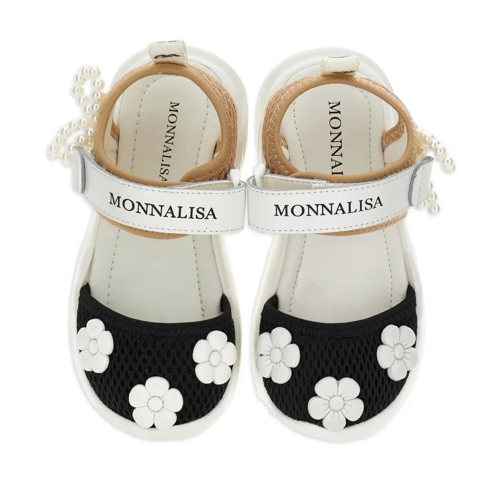 Босоножки с искусственным жемчугом