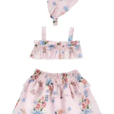 Комплект с цветочным узором