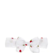 Ободок с бантом и узором