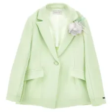 Блейзер с цветочной аппликацией