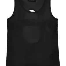 Топ с вырезами и логотипом