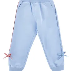 Спортивные брюки с отделкой в полоску