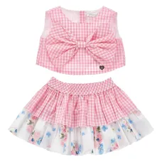 Юбка в клетку гингем