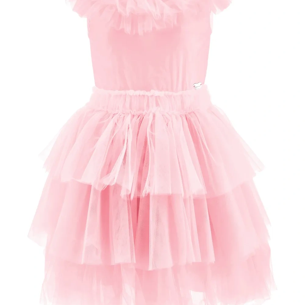 Ярусное платье с оборками