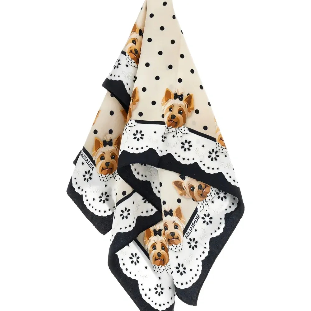 Шарф в горох