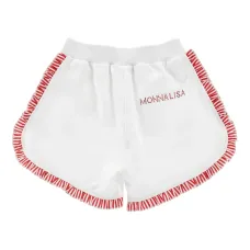 Шорты с оборками и логотипом