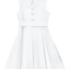 Платье с воротником и поясом