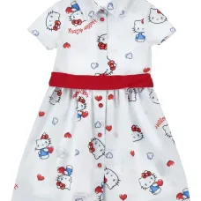 Платье на пуговицах с графичным принтом