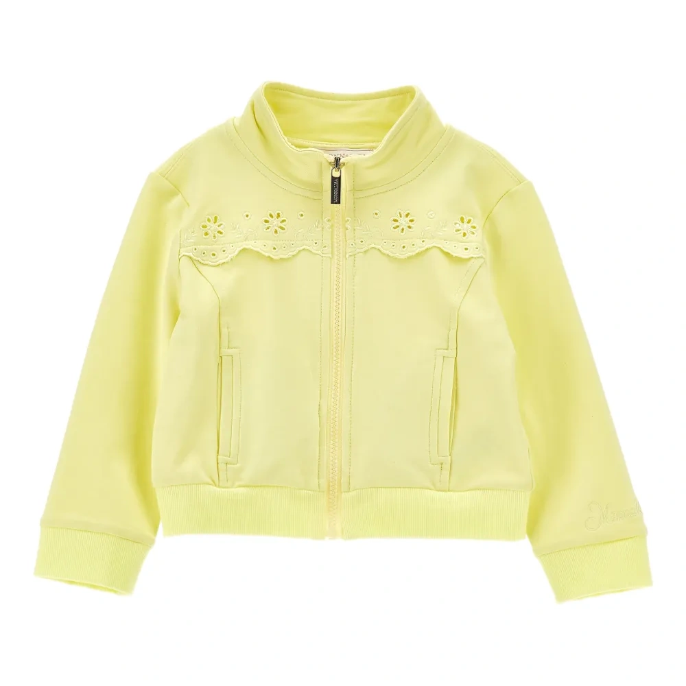 Толстовка на молнии с цветочной вышивкой