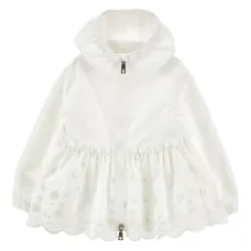 Куртка с капюшоном и цветочным декором Куртка с капюшоном и цветочным декором