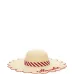 Шляпа в полоску с фестонами