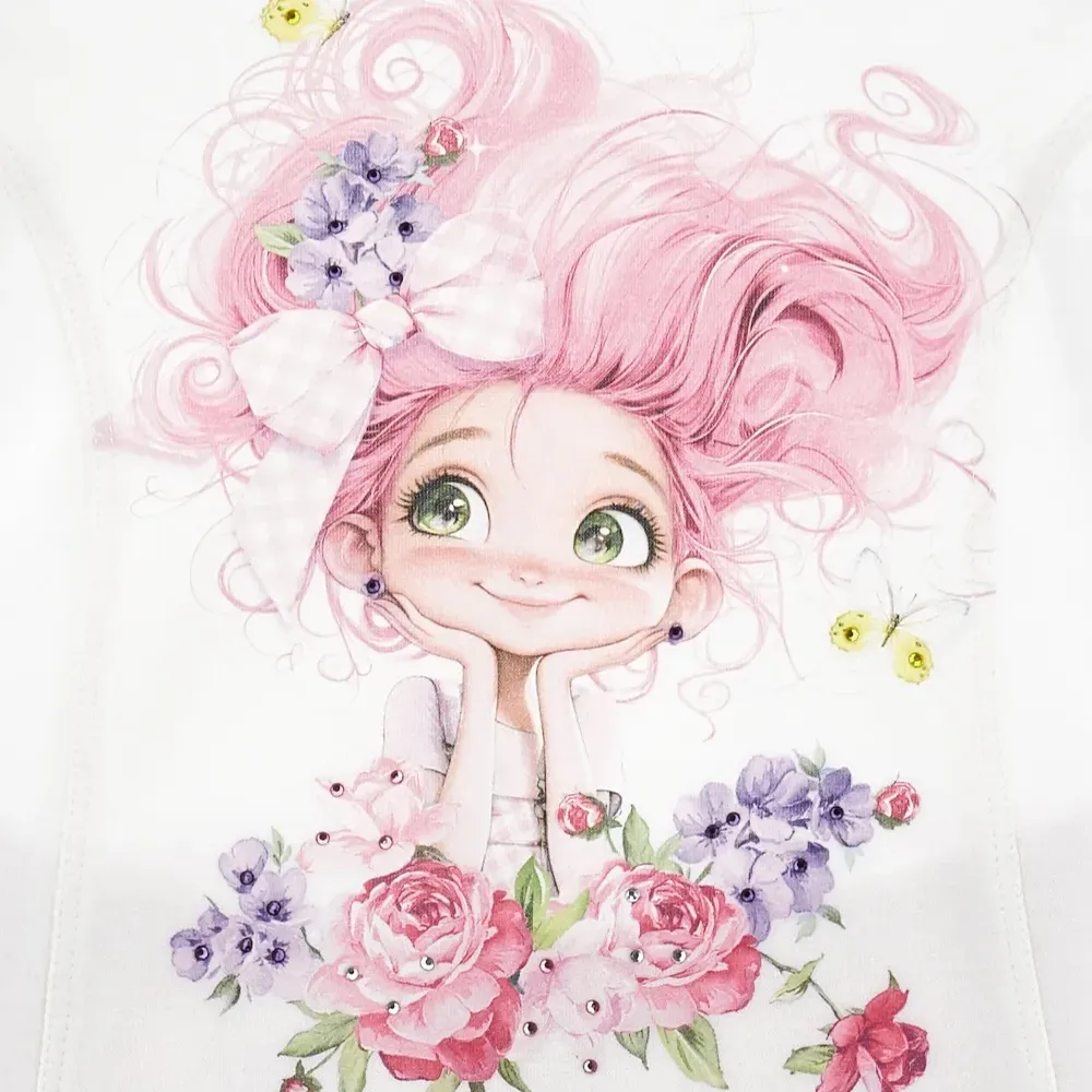 Комплект Gingham из топа и брюк с цветочным принтом