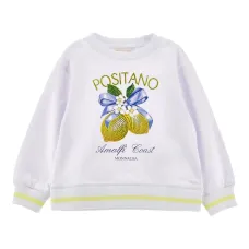 Толстовка с отделкой в полоску